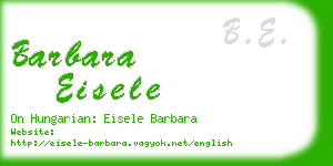 barbara eisele business card